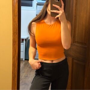 Babaton Vibrant Orange Crop Top